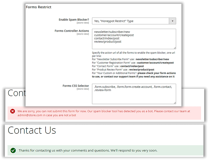 Honeypot restrict