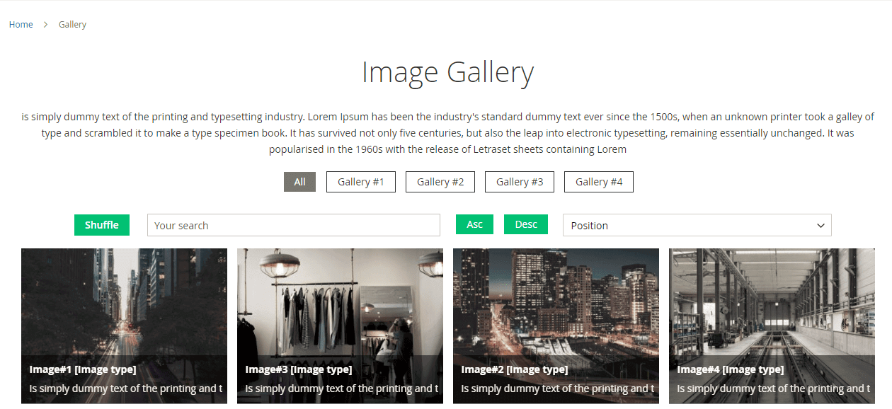 Name and description moved on image item