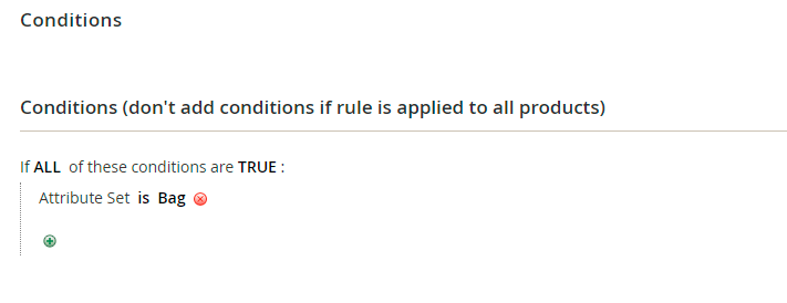 Rule condition