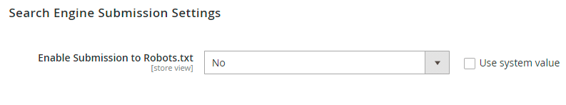 Sitemap robots config