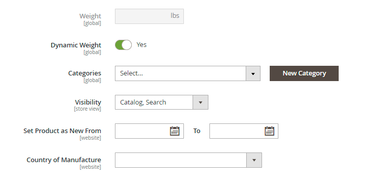 Bundle general settings