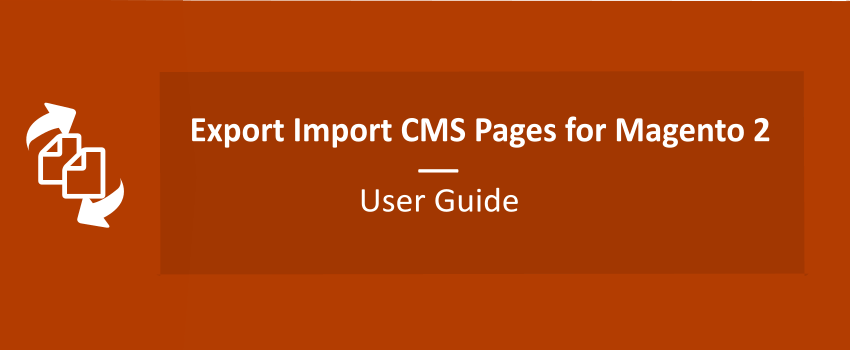 Export Import CMS Pages