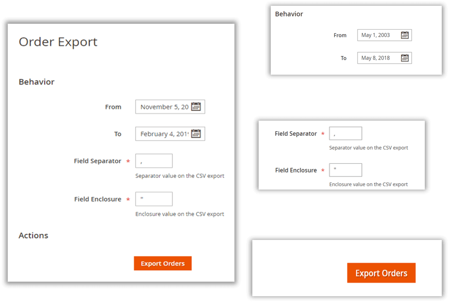 Export orders